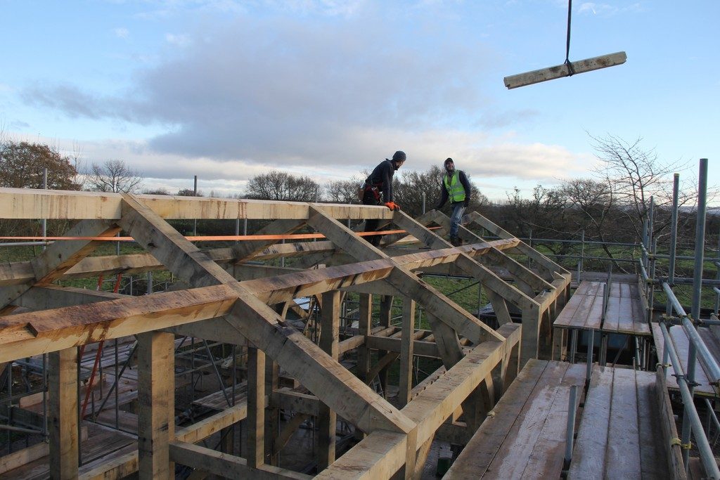 Oak framed house
