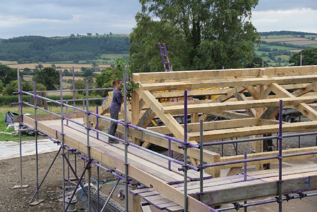 topping out ceremony oak frame timber frame