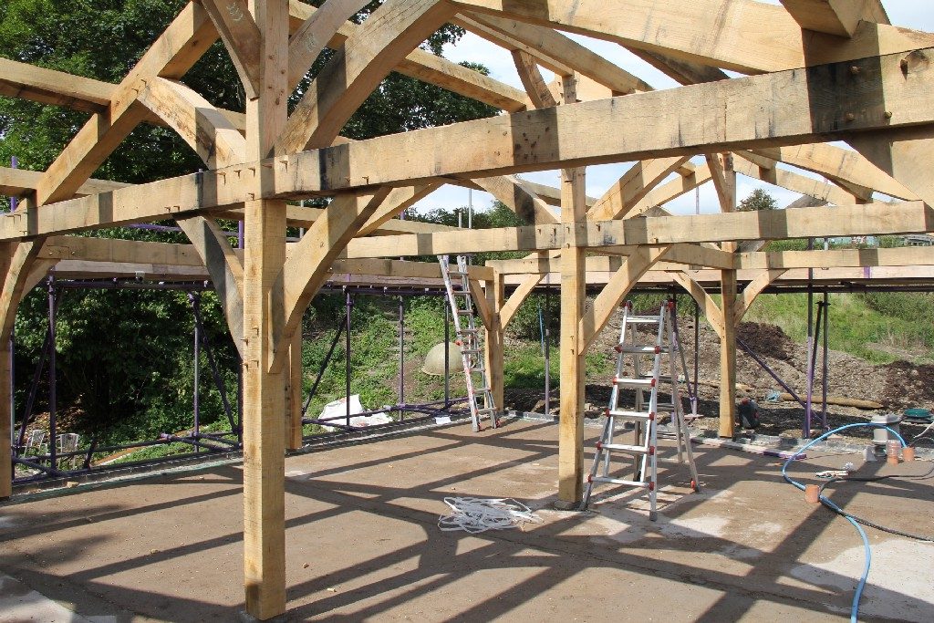 Oak framed building Castle Ring