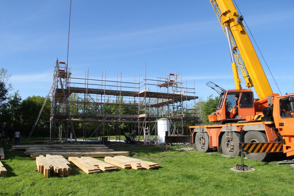 Timber frame house