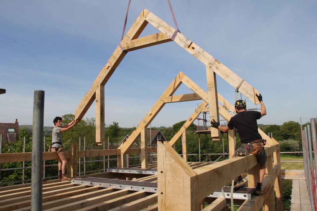 Timberframe house