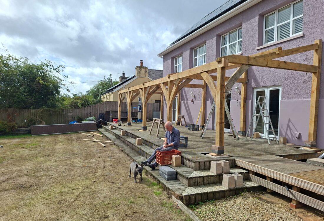 oak frame loggia and porch